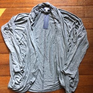 NWT lightweight gray Downeast Game On Cardigan
